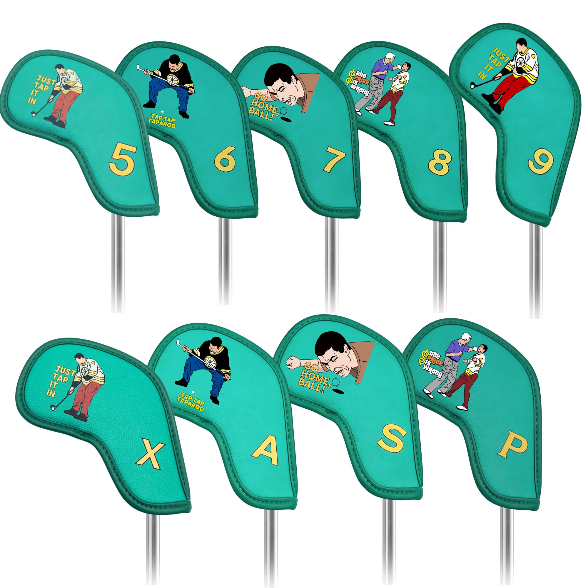 Golf Equipment Storage - 9 capas para ferros de golfe