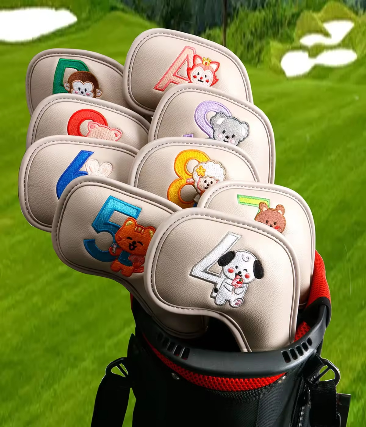 9 Peças de Capas de Ferro de G - Golf Equipment Storage avaliação e preço