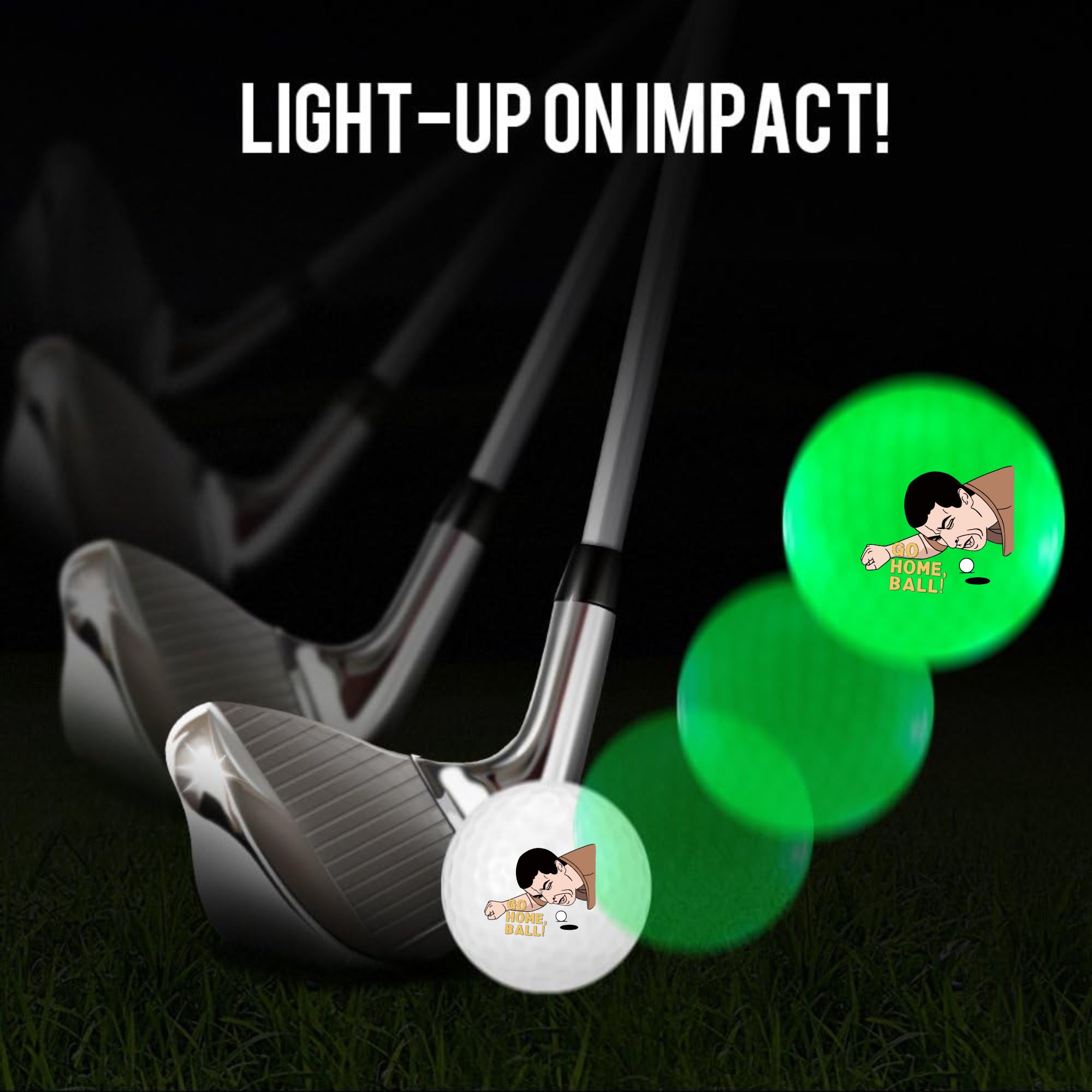 4 bolas de golfe que brilham n - Golf Equipment Gifts avaliação e preço